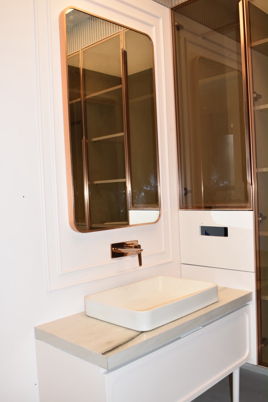 Rose Gold Bath Vanity