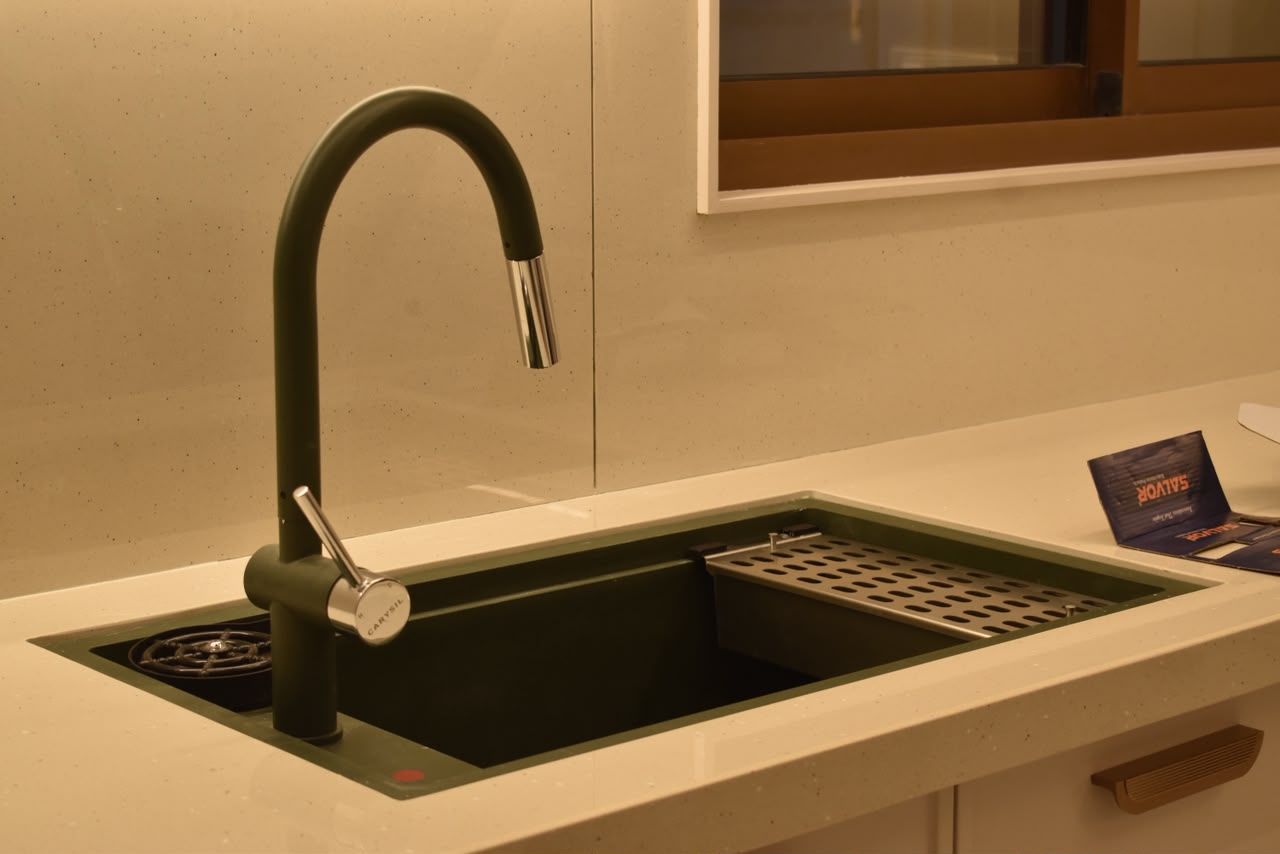 Matte Green Kitchen Fixtures